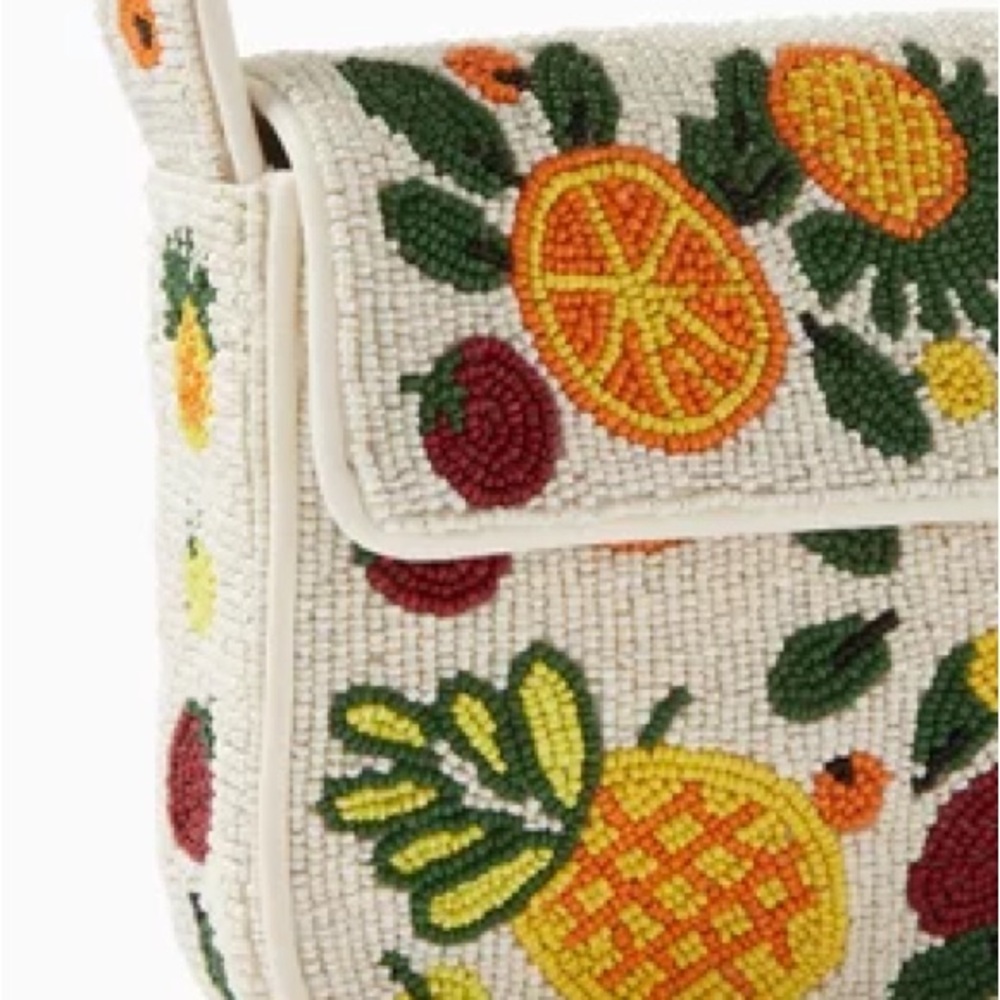 STAUD Tommy Beaded Bag Fruit Salad Purse NEW with Tags - Picture 7 of 16